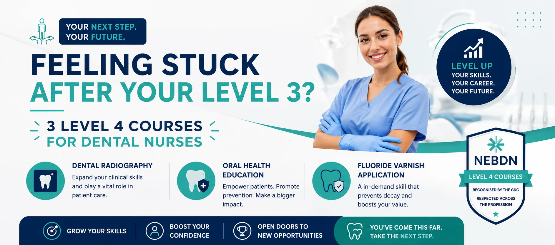 Feeling Stuck After Your Level 3? 3 Level 4 Courses for Dental Nurses